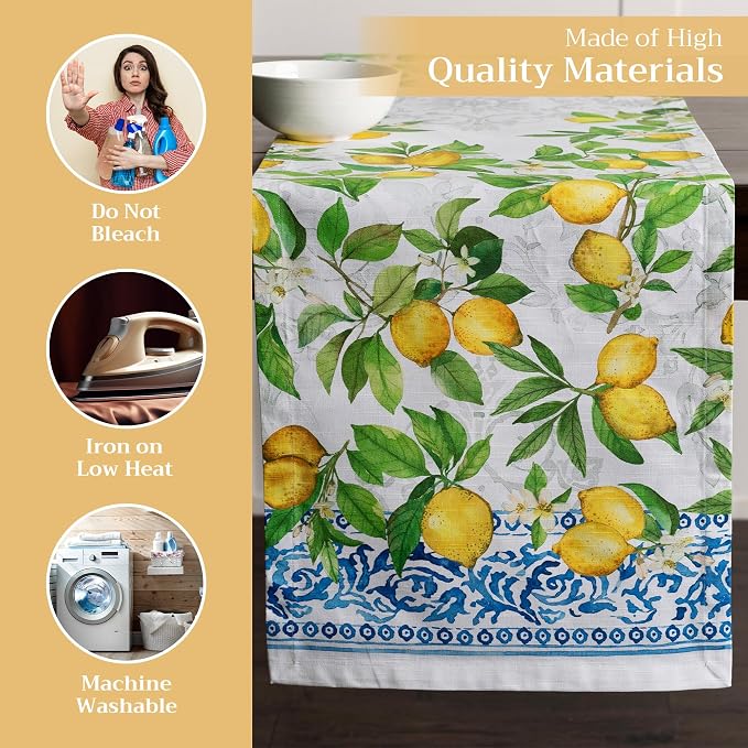 Maison d' Hermine Table Runner 100% Cotton 14.50" x 72" | Table Runners 72 - Image 3