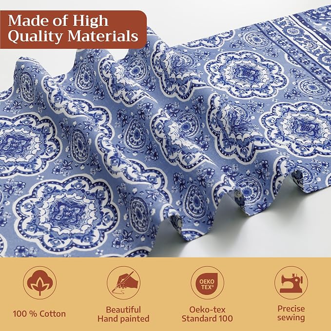 Maison d' Hermine Table Runner 100% Cotton 14.50" x 108" | Table Runners 108 - Image 3
