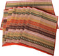 WAZAIGUR Hand Woven with 100% Cotton Placemats Colorful Placemats Braided Ribbed Durable Heat-Insulation Table Mats Set of 8,Orange