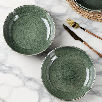 AmorArc 8.5’’ Ceramic Pasta Bowls Set of 4, 36oz Large Stoneware Bowls Set | - Image 3