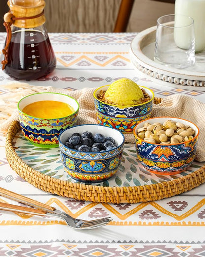 vancasso Ramekins 8 oz Oven Safe, Bohemian Style Creme Brulee Ramekin Set of 6 - Image 8