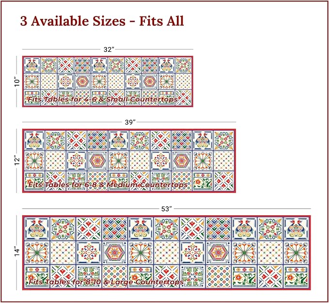 Heat Resistant Table Runner, 39 x 12 Inch - Image 4