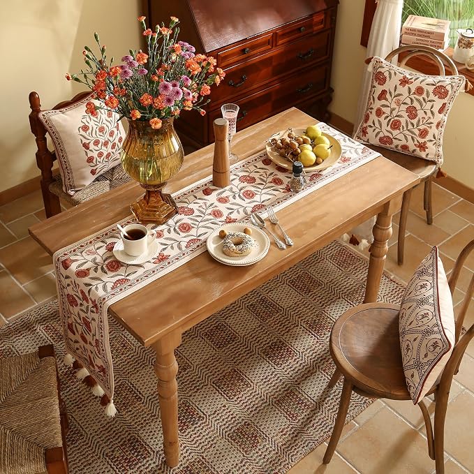 Designer French Linen Extra Long Table Runner, Kitchen Decor, Dining Table - Image 8