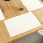 Encasa XO Dining Placemat Set of 6 | Solid Off White Color | Fine Ribbed Cotton Table mat | Size 19x13 in | Machine Washable