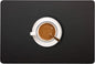 Wipeable Placemats Leather Table Mats Waterproof Heat-Resistant Easy to Clean for Dining Table Set Kitchen Table (2, Black)