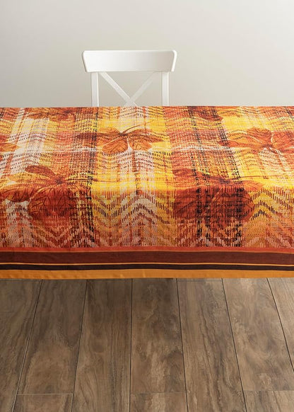 Maison d' Hermine Table Cloth Rectangle Table 100% Cotton 70 x 90 Inches Fall Tablecloth Reusable Everyday Use for Thanksgiving Christmas Decorations Dining Farmhouse Party (Thanksgiving Tartan)