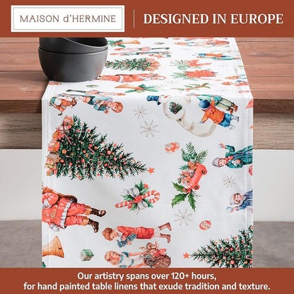 Maison d' Hermine Table Runner 100% Cotton 14.50" x 108" | Table Runners 108 - Image 2