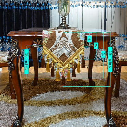Extra Luxury Velvet Blue Table Runner 120 Inches Long - Image 2