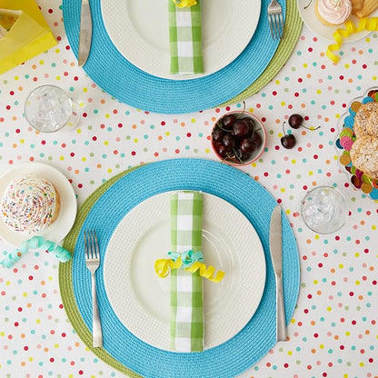 DII Polka Dot Party Print Tabletop Collection Reusable & Machine Washable - Image 4