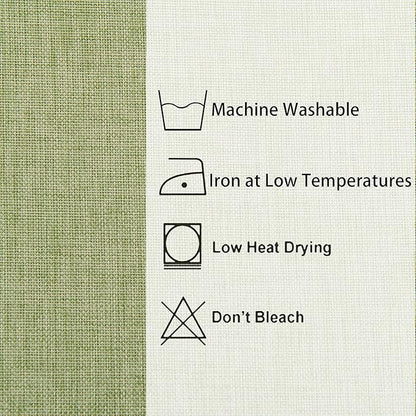 Hiasan Faux Linen Square Tablecloth - Wrinkle and Stain Resistant Washable Table Cloth for Kitchen Dining Room Holiday Table Cover for Dinner, Green, 70 x 70 Inch