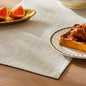 Rustic Cotton Linen Table Runner, 13x90 Inches Taupe | Farmhouse Style Linen by ZEEMARTONLINE