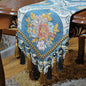 Extra Luxury Velvet Blue Table Runner 120 Inches Long by NYSMXF