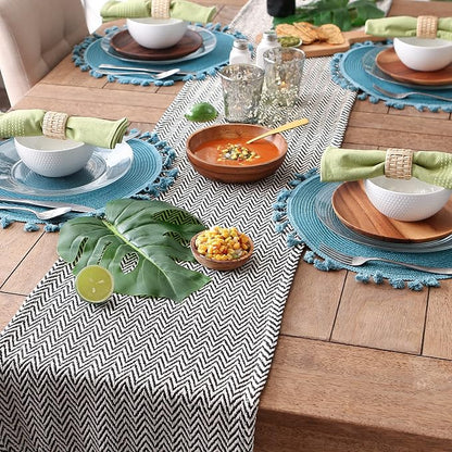 DII Woven Basic Tabletop Collection, Chevron Table Runner - Image 3