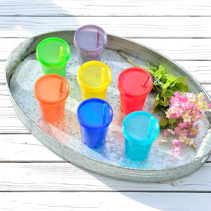 Youngever 7 Sets Plastic Kids Cups - Image 3