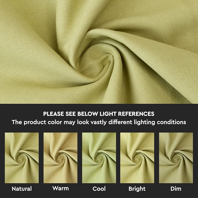 Encasa XO Table Runner 13"x72" Long | Cotton Canvas Fabric | Sage Green Solid - Image 3