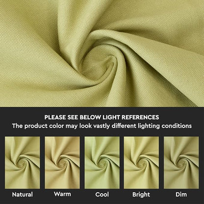 Encasa XO Table Runner 13"x72" Long | Cotton Canvas Fabric | Sage Green Solid - Image 3
