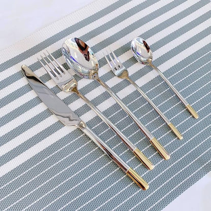 Silverware Set Service for 12, IKXO 48-Piece Modern Stainless Steel Flatware - Image 7