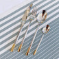 Silverware Set Service for 20, IKXO 80-Piece Modern Stainless Steel Flatware by IKXOLifeswhispersweresonate