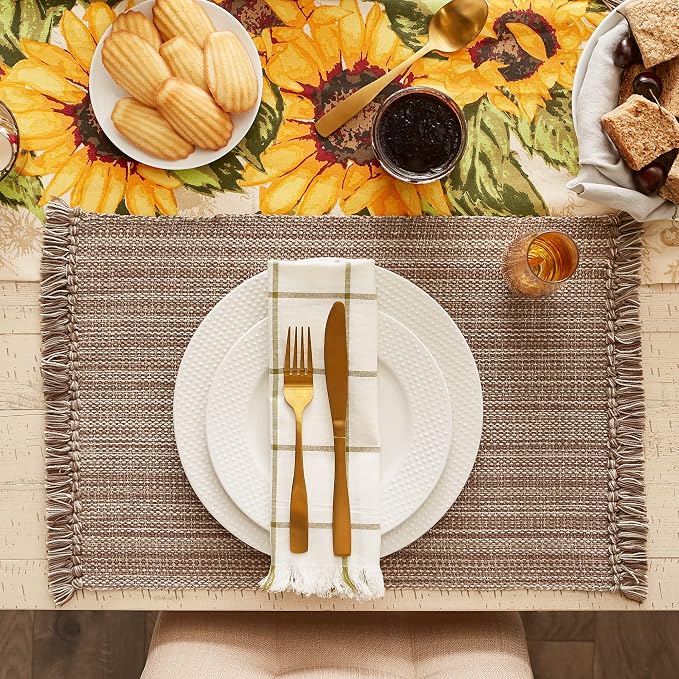 DII Variegated Tabletop Collection, Placemat Set, 6 Piece - Image 3