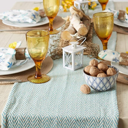 DII Woven Basic Tabletop Collection Chevron Table Runner - Image 4