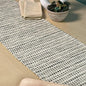 Decorative Lana Table Runner, Ivory & Black by ChardinHome