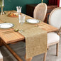 NEWISHER Reversible Double Layer Table Runner Faux Linen Fabric, 13x60inch | by Newisher