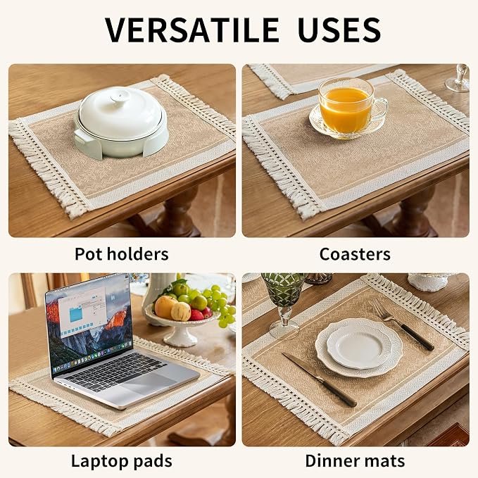 Coffee Mandala Linen Table Runner - Image 6