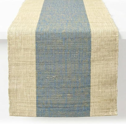 Table Runner, 13.8" × 72", 100% Natural Ramie, Handwoven | 100% Natural Ramie by GleeNflux
