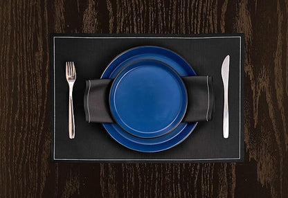 SERVICE FOR 4 - Total of 16 pieces including 8 dinner plates (10”), 4 salad plates (7.5”), 4 bowls (5.75”), and 4 mugs (12 oz), making it the perfect set to service 4 people