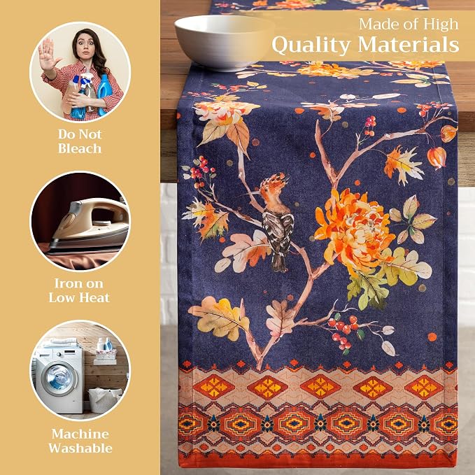 Maison d' Hermine Table Runner 100% Cotton 14.50" x 72" | Table Runners 72 - Image 3