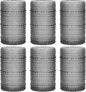 Moretoes 12 Oz Gray Hobnail Drinking Glasses Set of 6 Water Glass Cups | by Moretoes