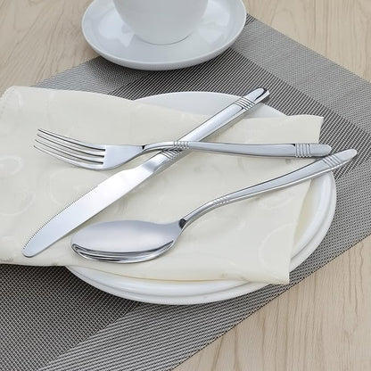 Begale 60-Piece Flatware Set, Stainless Steel, Service for 12