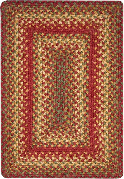 Homespice Cider Barn Dining Placemats, Warm Country Rustic Decor, Set of 6, Red - 13x19 Rectangle Table Mats - Vibrant Colors, Durable, Easy to Clean and Protects Furniture