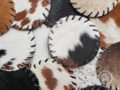 Natural Cowhide Coaster - Image 7