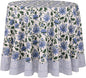 ATOSII Taj 100% Cotton Round Tablecloth, Handblock Print Floral Table Cloth for Kitchen Dining Linen I Parties, Weddings, Outdoors I 72" Inches Round