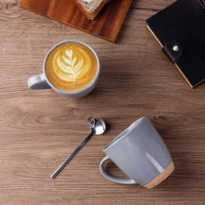 AmorArc 12oz Coffee Mugs set of 4, Stoneware Coffee Mugs - Image 3