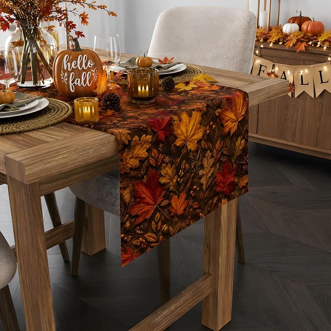 Fall Decor - Maple Leaf Fall Table Runner - Image 4