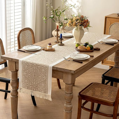 Coffee Totem Linen Table Runner - Image 2