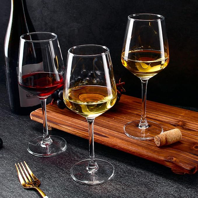 Wine Glasses Set of 12, 12oz Clear Red/White Wine Cup, Long Stem Wine Glasses - Image 4