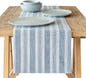 Over&Back 18x108 Woven Striped Table Runner by overback