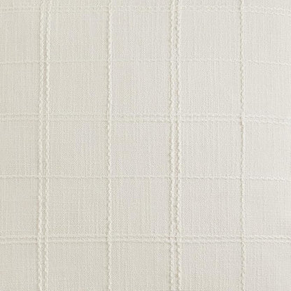 Linen Checked Farmhouse Table Runner, 13x60 Inches Ivory | Raised Grid Design - Image 6