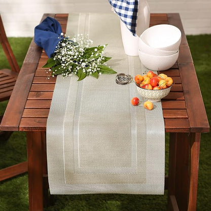 DII PVC Tabletop Collection Woven Indoor/Outdoor, Table Runner - Image 3