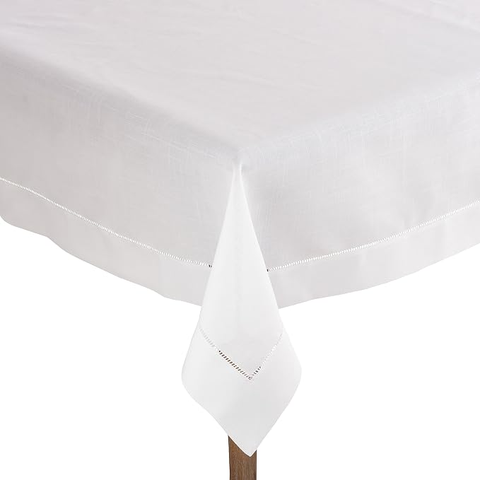 SARO LIFESTYLE Hemstitched Border Tablecloth by SaroLifestyle
