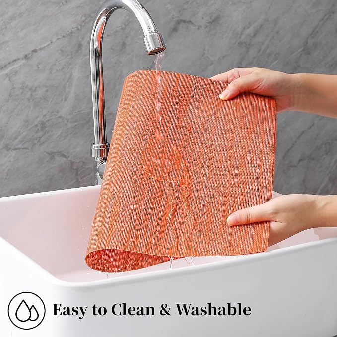 Leetaltree Orange Placemats Set of 4 - Image 5