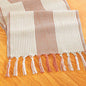 Orange Table Runner 48 Inches Long, Boho Farmhouse Seasonal Fall Thanksgiving by Niviy