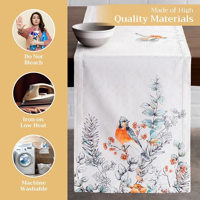Maison d' Hermine Table Runner 100% Cotton 14.50" x 72" | Table Runners 72 - Image 3