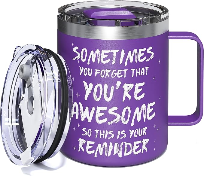 Inspirational Coffee Mug for Women, 12oz Insulated Stainless Steel Mug by avodvo
