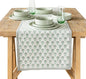 Over&Back 18x108 Hand-Blocked Printed Cotton Table Runner by overback