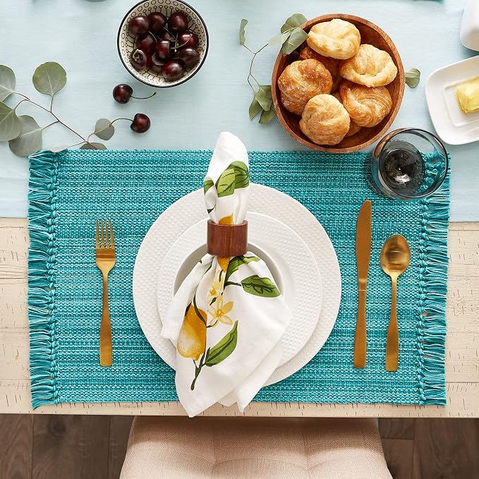 DII Variegated Tabletop Collection, Placemat Set, 6 Piece - Image 3
