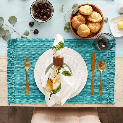 DII Variegated Tabletop Collection, Placemat Set, 6 Piece - Image 3